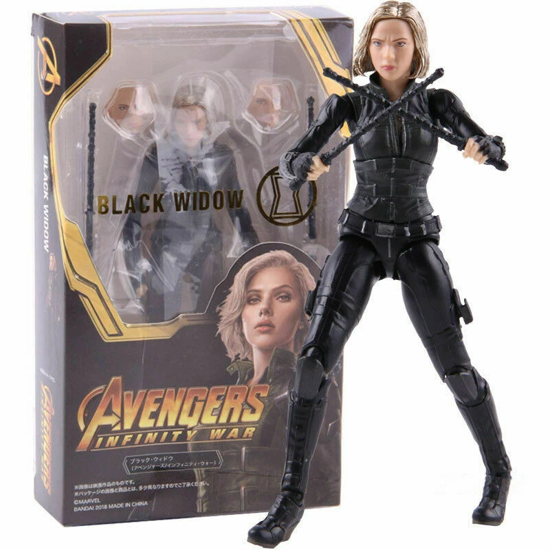 6 Avengers Infinity War Black Widow Action Figure Natasha PVC