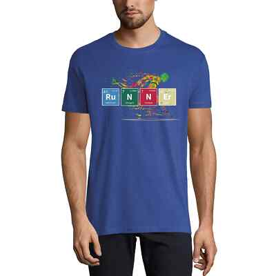 ULTRABASIC Herren T-Shirt Chemistry Running - Läufer Chemistry Running -