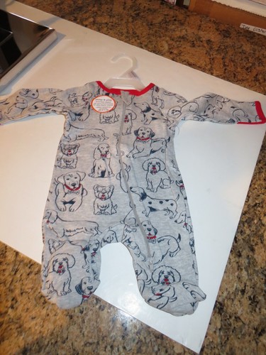 NEW W/TAGS BABY BOY OR GIRL ONE PIECE SLEEPER W/FEET-NEWBORN-WONDER NATION