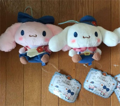 Sanrio Cinnamoroll Poron 2 Set Plush Cafe TSUBAKI Mascot Pink | eBay