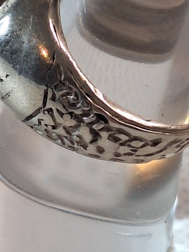 Beautiful Estate Sale Sterling Silver Ring (Not Sure What Stone) Sz. 7 - Picture 4 of 8
