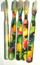 10-PACK FUN Vintage NEW Designer Toothbrush By Alan Stuart New York