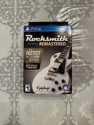 Rocksmith 2014 Edition Remastered - W/ Real Tone Cable - PS4 - Brand New Sealed