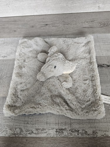 Best Made Toys Gray Elephant Baby Security Blanket Lovey Ribbed Corduroy 11” - Bild 4 von 9