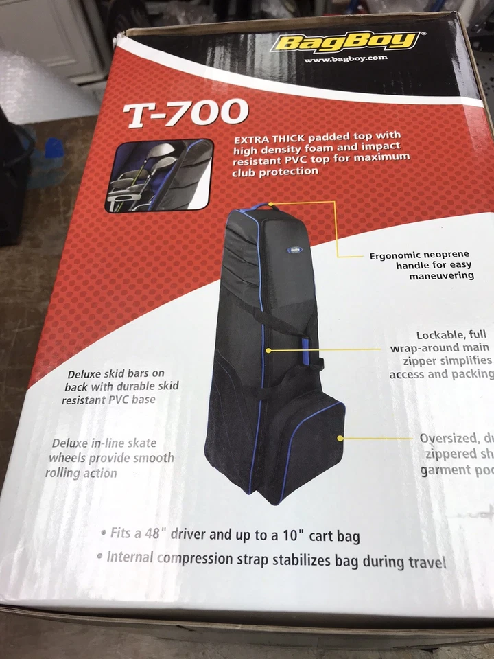 Bolsa de Club de Golf Bag Boy T-700 Realtreee Rouge Estampado Cubierta de Viaje con Ruedas Parte Superior Acolchada Foto 3 de 4