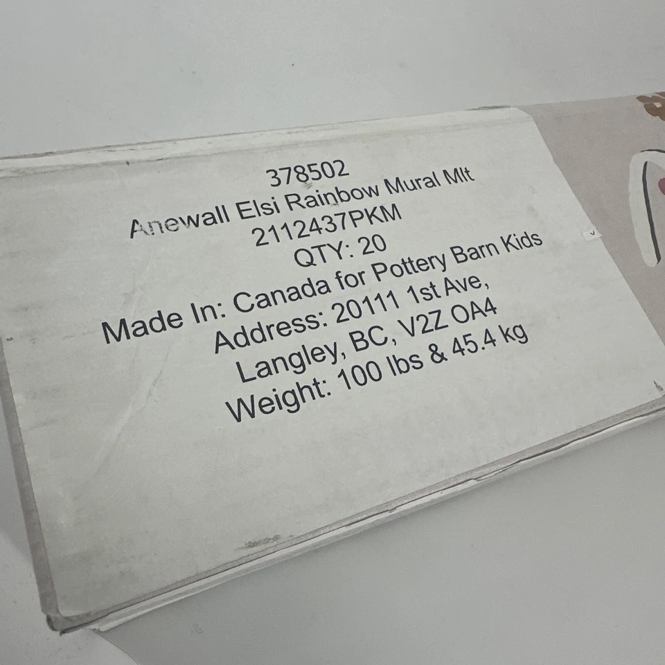 Mural arco iris Anewall Elsi de Pottery Barn Kids 6 paneles Foto 3 de 4