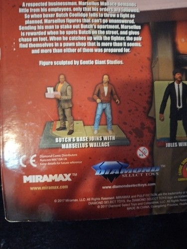 2X PULP FICTION JULES WINNFIELD FIGUR DIORAMA DIAMOND SELECT MARSELLUS WALLACE - Bild 7 von 9
