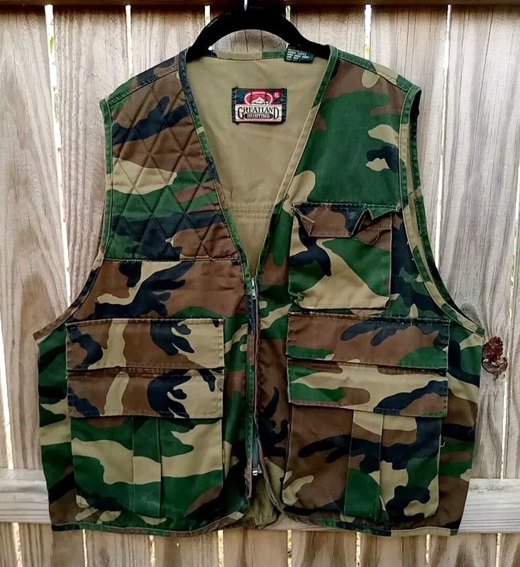 Greatland Hunting Camouflage Hunting Vest Size XL