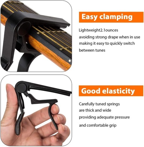 Guitar Capo,Capo for 6-String Acoustic and Electric Guitars - Picture 6 of 7