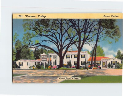 #ad #ad Postcard Mt. Vernon Lodge Ocala Florida USA $4.95