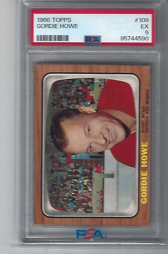 1966 Topps 109 Gordie Howe PSA 5