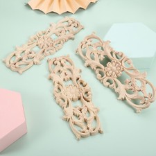 1Pc European Wood Applique Wall Door Cabinet Corner Onlay Decal Ornament DIY