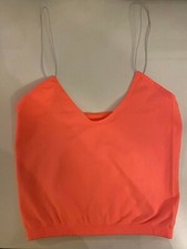 NEW Free People Intimately Skinny Strap Brami Crop in Mango XS-M/L $28 |FF-209