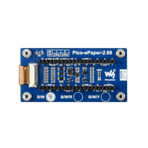 Módulo de pantalla de tinta electrónica 296×152 negro/blanco para Raspberry Pi Pico - Imagen 6 de 6