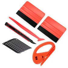 Vehicle Vinyl Wrap Window Tint Film Tool Kit 4 Inch Felt Squeegee Zippy Cutter