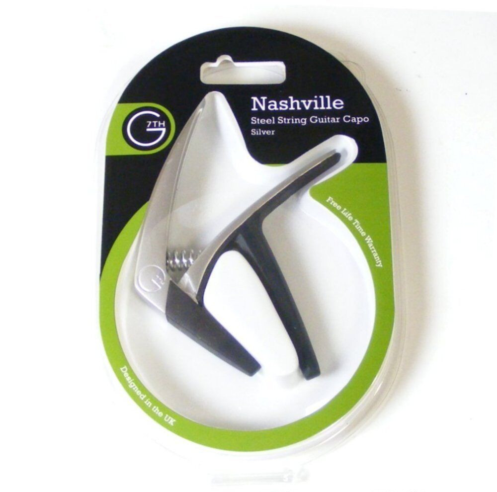 G7th Nashville Capo for 6-String Acoustic or Electric, Silver 0058