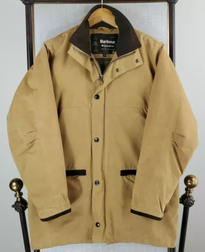 $679 BARBOUR Small Made in Italy Mens Moleskin Trapper Endurance Jacket Pouch