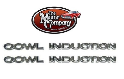 COWL INDUCTION hood emblem badges kit 4 pc 70 71 72 Chevy Chevelle El Camino - Picture 1 of 3