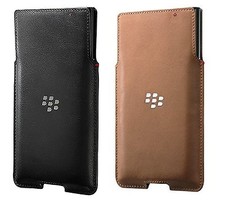BlackBerry Leather Pocket für BlackBerry Priv & Smartphone Schwarz oder Braun