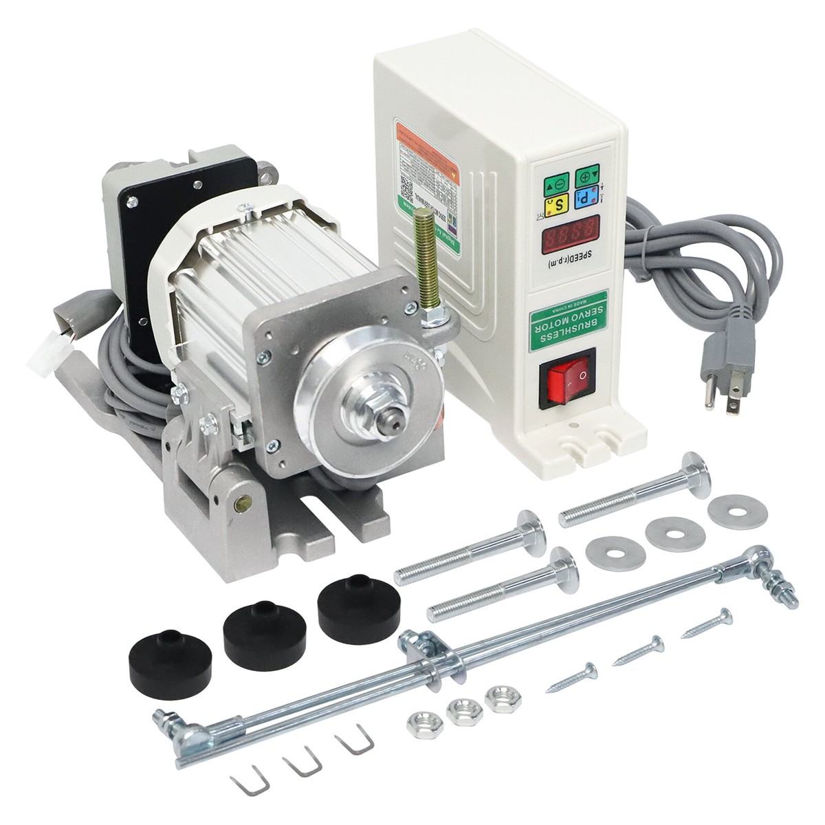 Split Industrial Sewing Machine Servo Motor 750 Watts 500-3500rpm 110V US  Stock