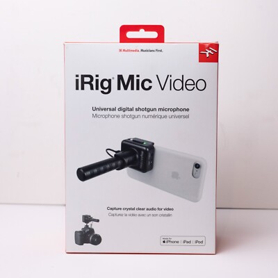 IK Multimedia iRig Mic Video Universal Digital Shotgun Mic for Smartphones
