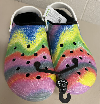 Crocs Classic 208045-94S Unisex White/Multi Spray Dye  display picture 2