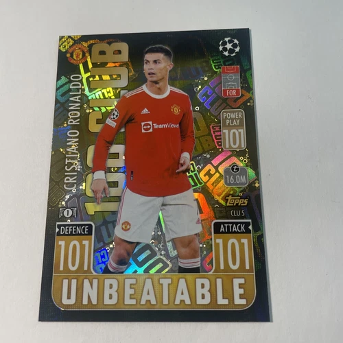 2021-22 Topps Match Attax UCL Extra - 100 Club #CLU 5 Cristiano Ronaldo