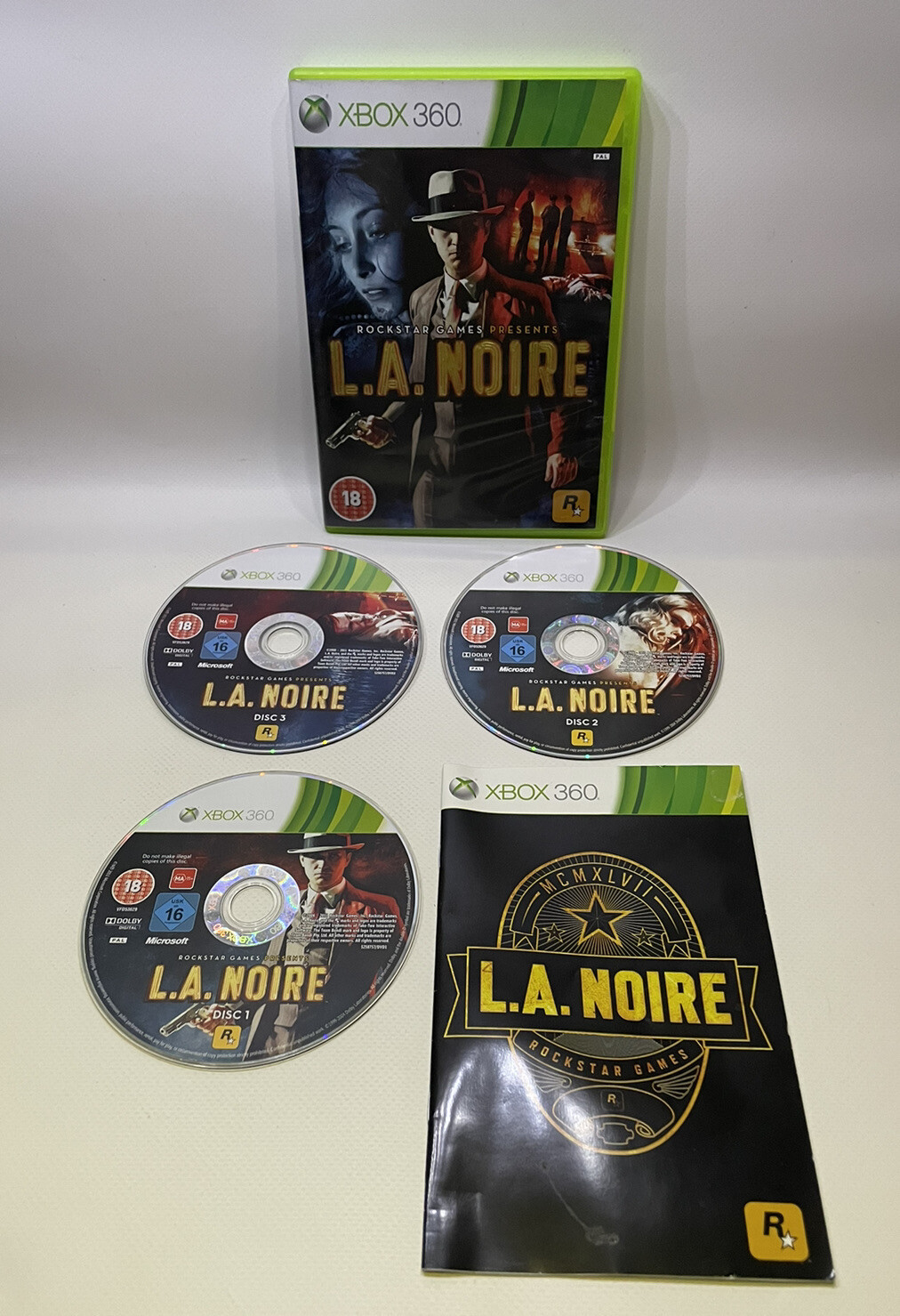 ✅⭐️L.A. Noire (Microsoft Xbox 360, 2011) - Manual Included⭐️✅
