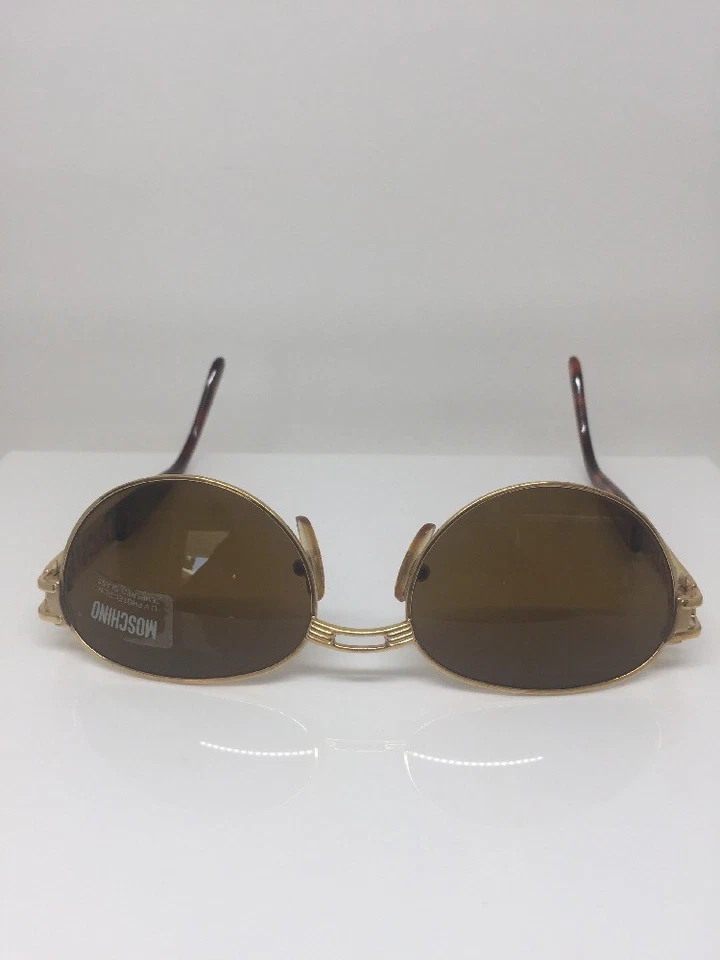 Nuevo Gafas de sol vintage PERSOL MOSCHINO MM 3018 Gafas de sol C. Dorado y tortuga Nuevo de Lote Antiguo Foto 3 de 4