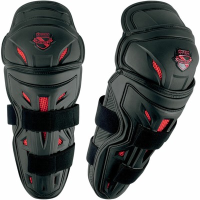 ICON Field Armor Stryker Motorcycle Knee//Shin Guards One Size Black