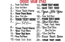 Custom Name Personalized Vinyl Decal Tumbler Lettering Sticker Name Laptop