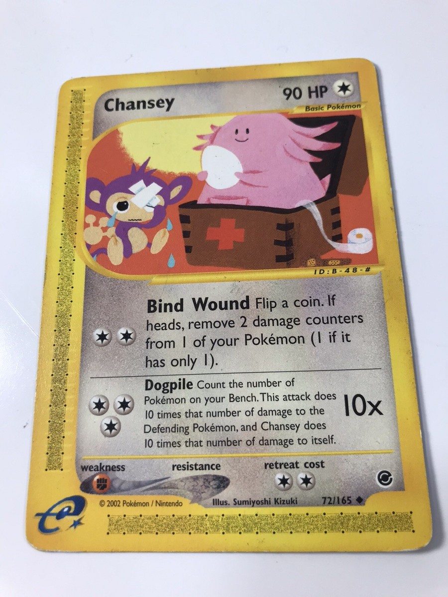 POKEMON Card Chansey NON-HOLO Base Set 72/165 | eBay