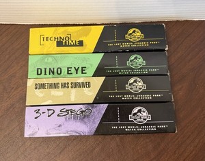 Lost World Jurassic Park Watches Lot Burger King 1997 With Box New Unused Unworn