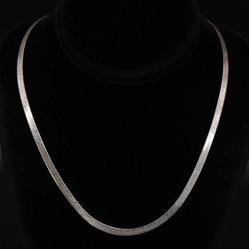 Sterling Silver - 4mm Herringbone Chain 20" Necklace - 10g