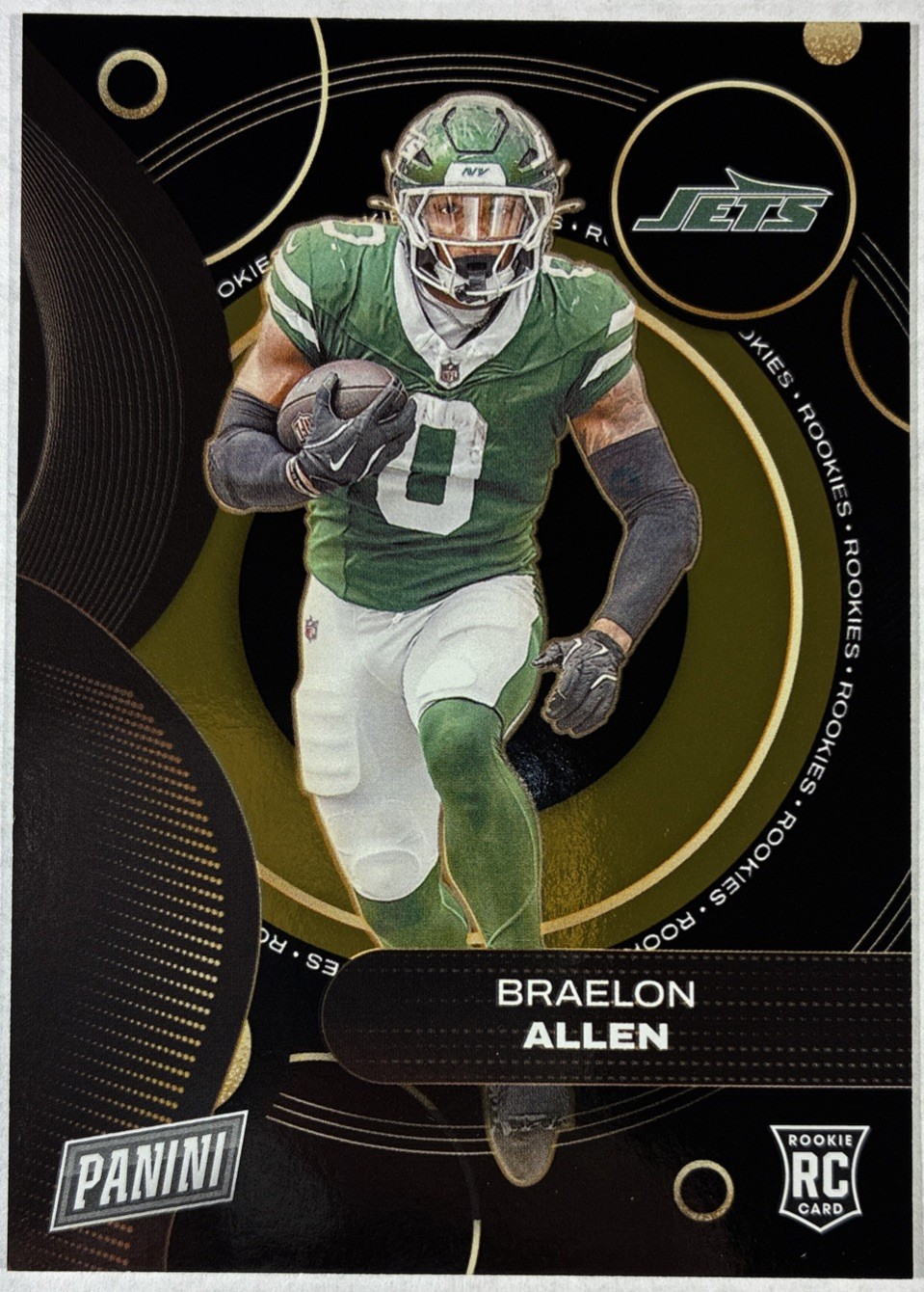 2024 Panini Player Of The Day Braelon Allen Rookie Orange #RC22 Jets RC 149/199
