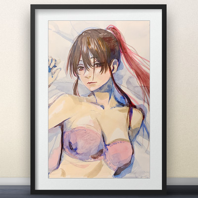 Hell's Paradise: Jigokuraku - sagiri Watecolor by Yūji Kaku - 11x17 Poster