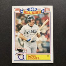 Wade Boggs 1987 Topps Glossy All Star Insert #15 MLB Boston Red Sox 1986 NM 