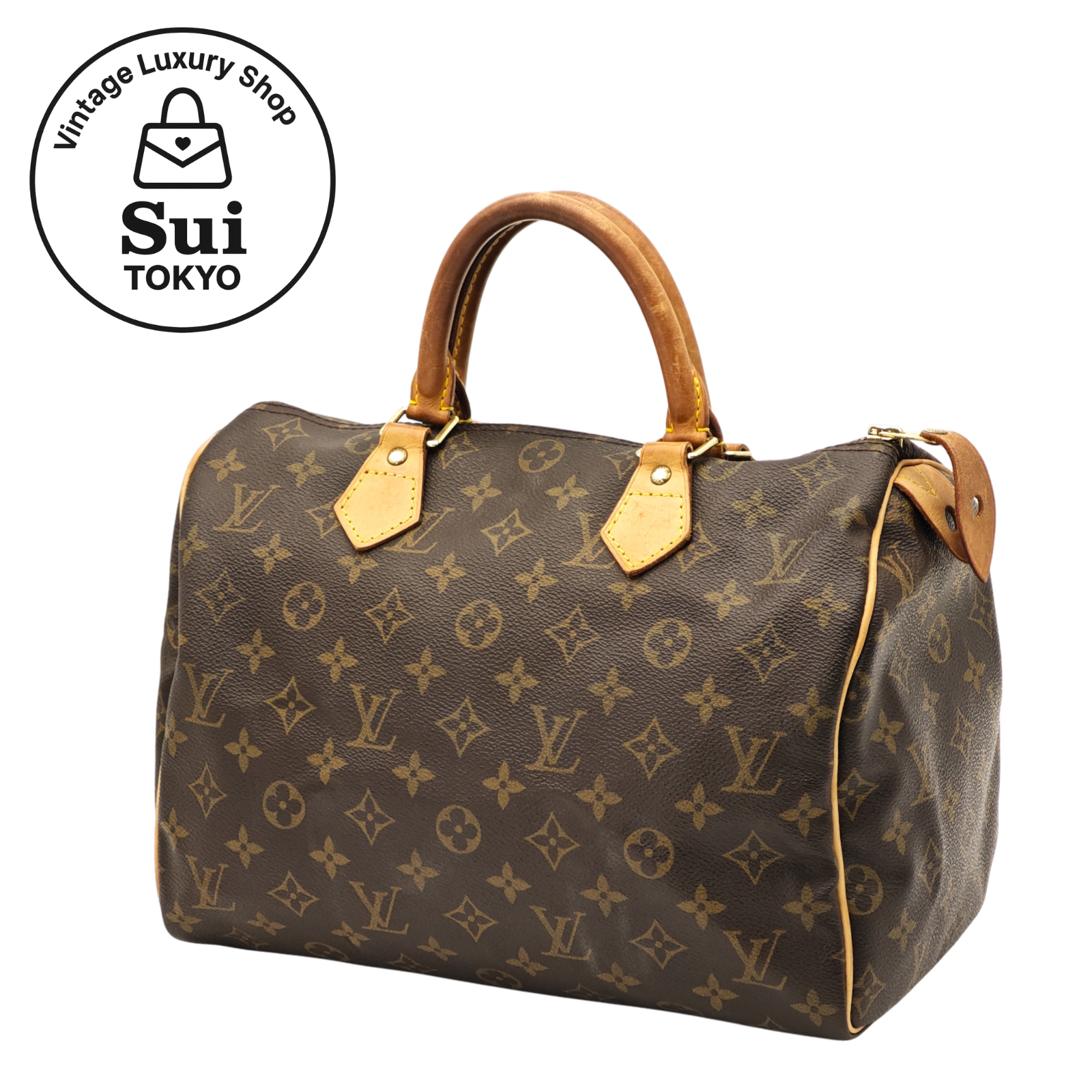 LOUIS VUITTON Speedy 30 Monogram M41526 Handbag Boston Brown 0100