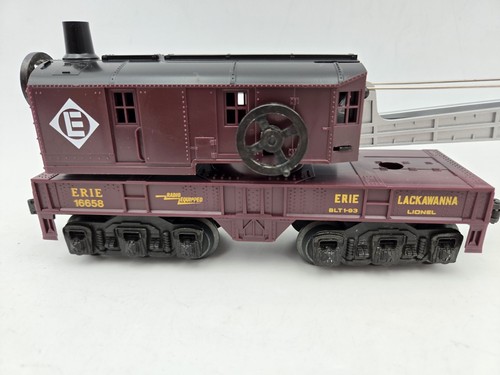 Lionel 6-16658 Erie Lackawanna Six - Wheel Crane Car - NEW O Gauge - 第 5/15 張圖片
