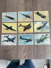 WW2 Military Airplane Postcard Series Illustrator Signed