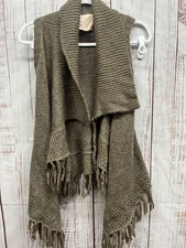 Romeo & Juliet Couture Open Front Geometric Cardigan Size S Casual Boho Tribal