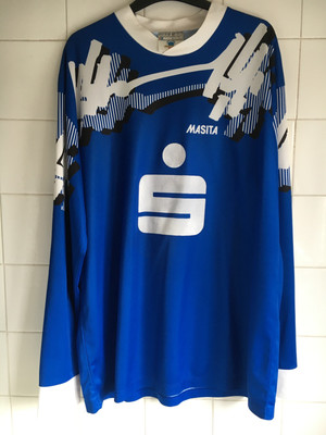 XL TSV Windsbach Maista Langarm 9 selten Vintage German Football Shirt 44-46''