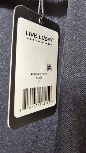 Black Clover Live Lucky schwarz Aphrodite Active Kleid Small neu mit Etikett - Bild 6 von 9