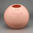 VTG Haeger Pottery USA Large Round Pink/ Peach Orb Vase Sphere Planter #4306 EUC