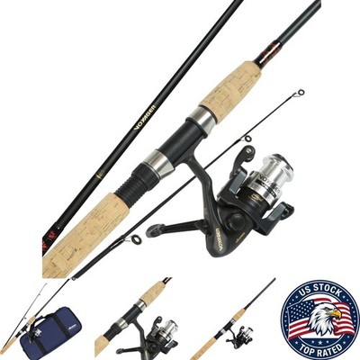 Voyager Spinning Freshwater Travel Kit with Rod & Reel Combo, Blue - VS-605-20