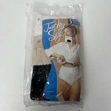 VTG Just My Size Cotton Briefs Women Sz 11 Underwear Full-Cut Fit 3 Pack 1997