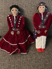 2 vintage dolls: Native American Indian Navaj...