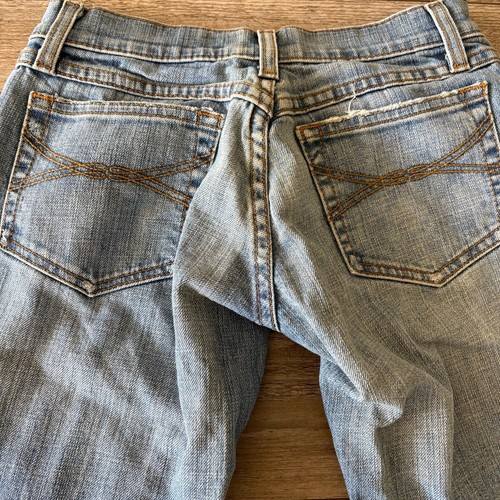 VTG Juicy Couture Flare Jeans Womens 24 Blue Low Rise Made in Glamorous USA - Picture 12 of 13