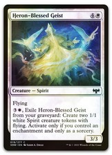 Heron-Blessed Geist #19 (Foil) (NM) Crimson Vow VOW Magic MTG