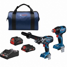 BOSCH GXL18V-260B26 Combo Kit,2-Tool,Drive Size 1/2",18V DC 802G93
